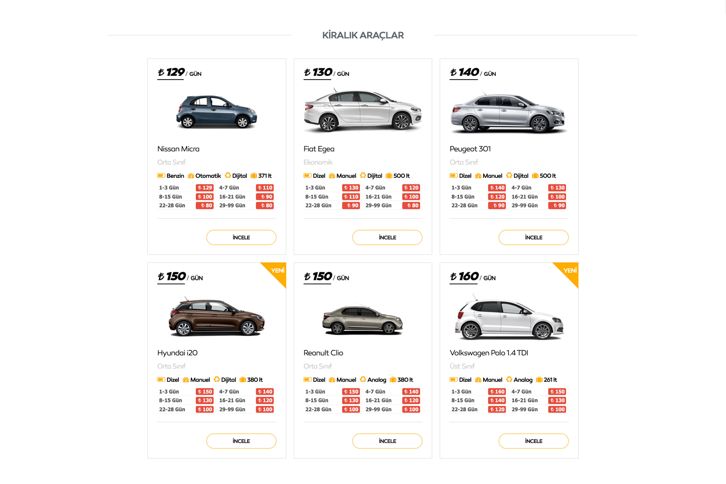 Rent a Car Sitesi DBV3